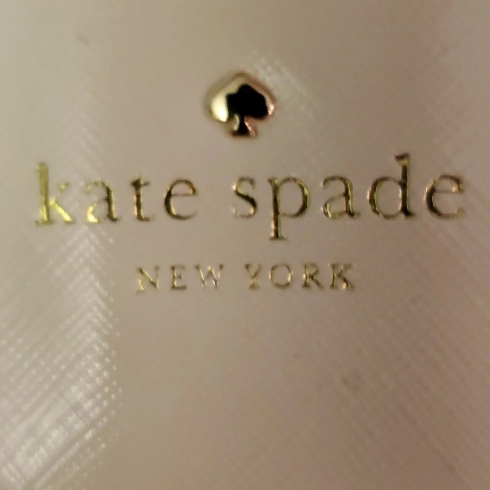 Kate Spade pocket book, white with colored stripes! - Picture 2 of 8